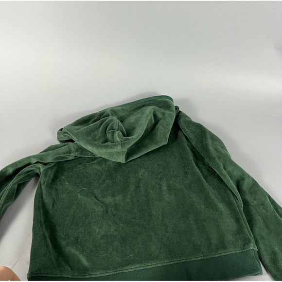 Aerie Green Velour Zip-Up Hoodie - Picture 3 of 4